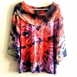 Tie-dye Tunic blouse
